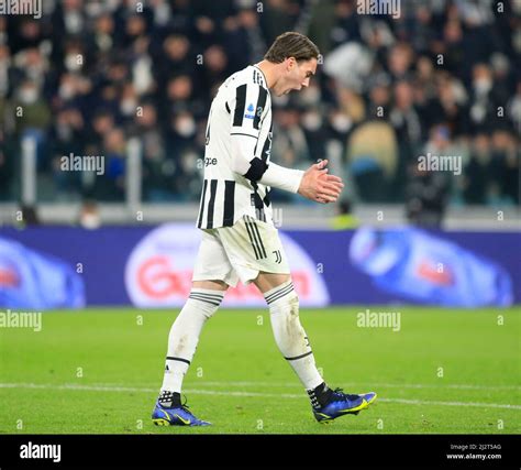 Turin Italie Rd Apr Dusan Vlahovic Of Juventus Fc During The