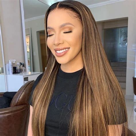 Ombre Highlight Honey Blonde With Dark Roots Body Wave Wear Go Pre Cut Lace Front Wig Tinashe Hair