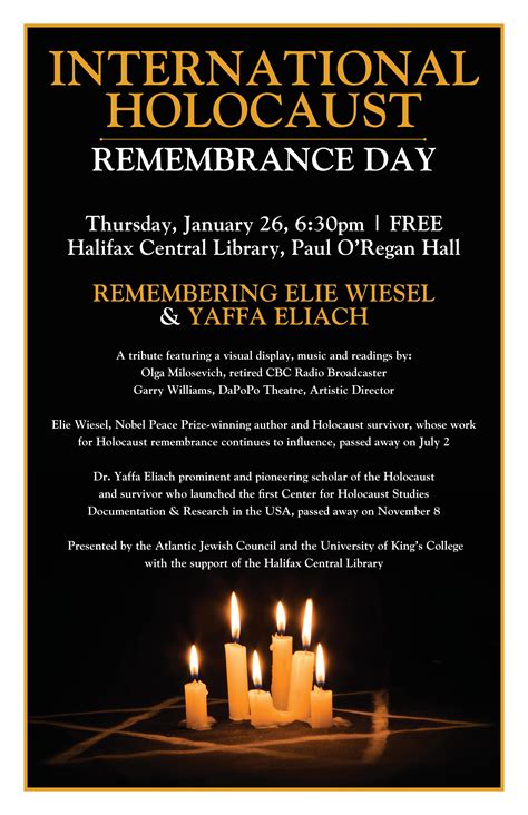 International Holocaust Remembrance Day – Atlantic Jewish Council