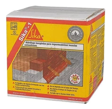 Sika 1 Hidrófugo Líquido 10 Lts Mortero Impermeable Aditivo