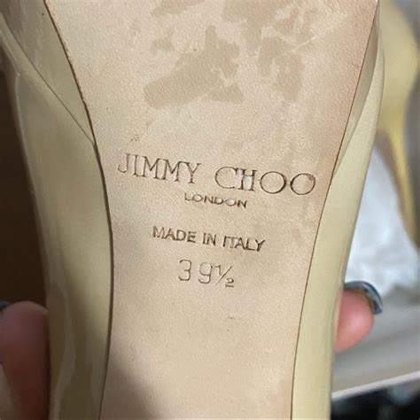 Jimmy Choo Shoes Jimmy Choo Patent Leather Nude Platform Pump 85 Poshmark