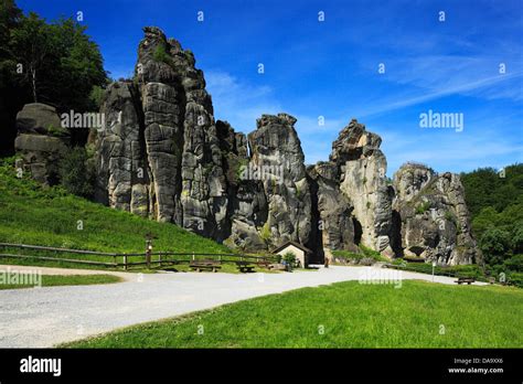 Felsengruppe Externsteine Im Teutoburger Wald Bei Horn Bad Meinberg