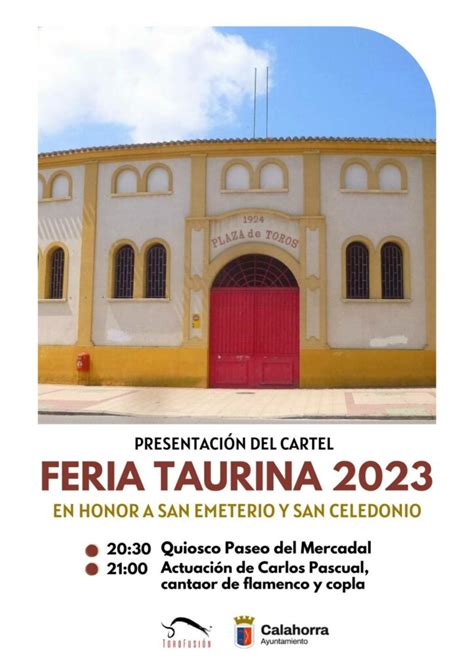 Presentaci N Del Cartel De La Feria Taurina De Las Fiestas De Agosto