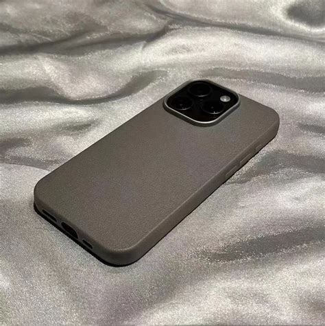 Роскошный Матовый кожаный чехол для телефона iPhone 11 12 13 14 15 16 ...