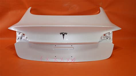 Tesla Model Trunk Lid White Oem