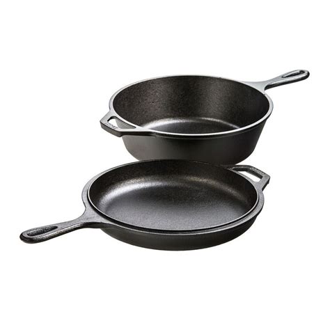 Lodge 2 In 1 Cast Iron Combo Cooker Dutch Oven And Skillet Lid