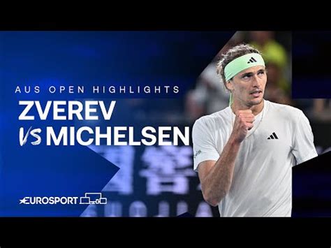 Alexander Zverev V Alex Michelsen Round Three Australian Open 2024