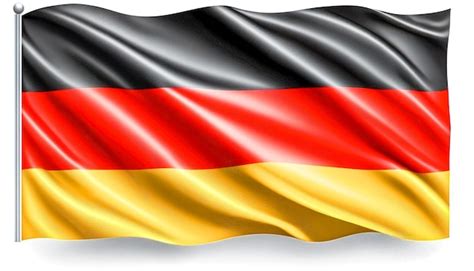 Wavy Flag of Germany Texture Background - HD Stock Images