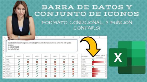 Formato Condicional En Excel CONJUNTO DE ICONO Personalizado Y BARRAS