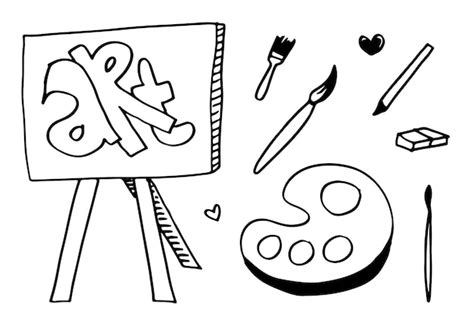 artist clip art black  white