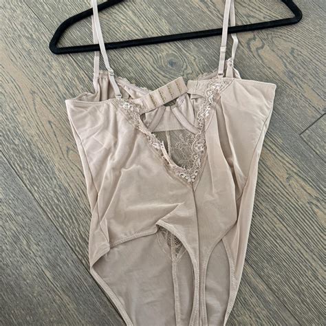 Abercrombie Fitch Nude Body Suit Wear As A Top Or Depop