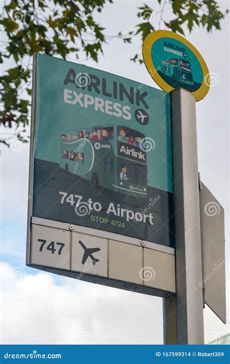 Airlink Express Bus Stop with 747 Line To Dublin Airport Editorial ...