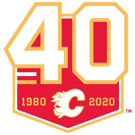 Calgary Flames Logo - Anniversary Logo - National Hockey League (NHL ...