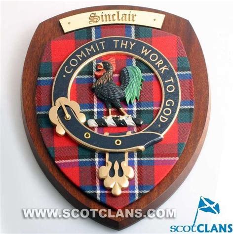 Sinclair Clan Crest Plaque In 2023 Scottish Clan Tartans Scottish