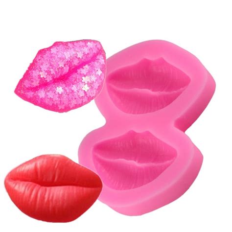 Lips Chocolate Party Cake Decorating Tools Diy Mouth Baking Fondant Si