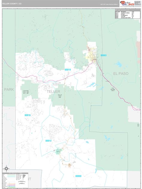 Teller County Map