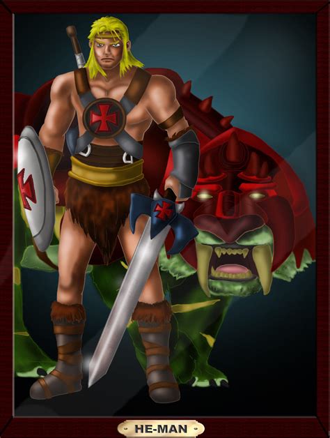 He Man And Battle Cat By Shubcthulhu On Deviantart