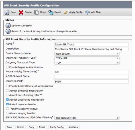 Setting Up Cisco Unified Communications Manager Cucm With Zoom