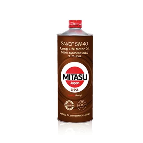 Aceite 5w40 Full Sintético Long Life - MITASU Oil