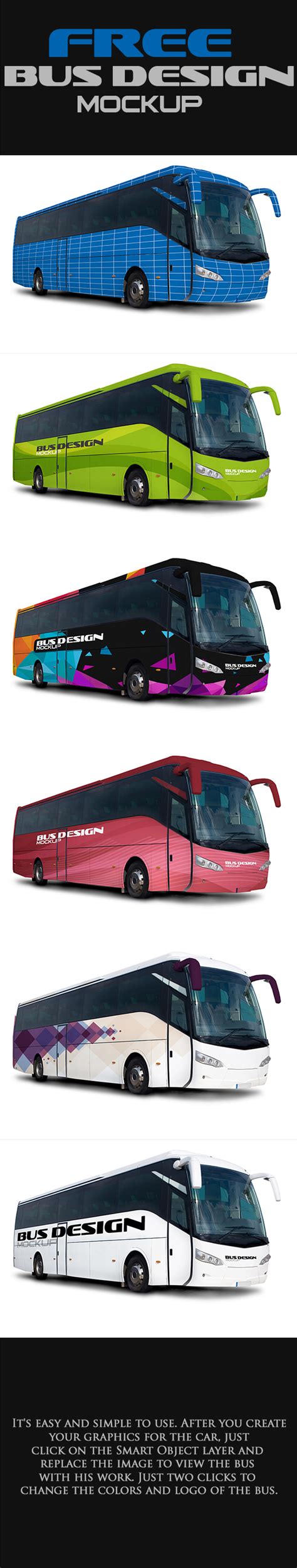 Free Mock-up Bus Design (1) | Images :: Behance