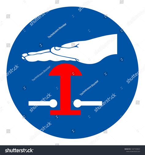 Emergency Stop Symbol Signvector Illustration Isolated Stock Vector ...