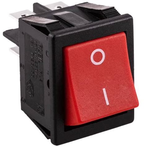 Interruptor De Balancim Vermelho Dpst De Pinos Cablematic