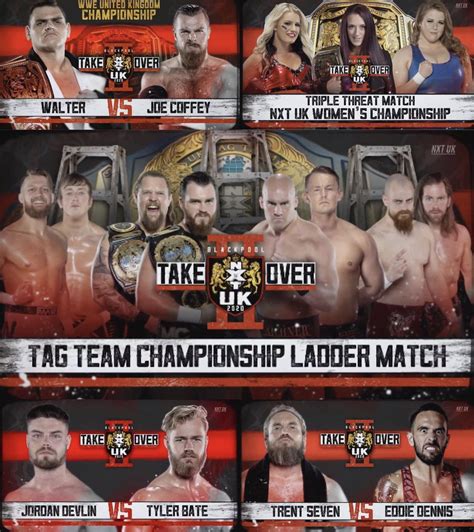 NXT UK Takeover Blackpool II Match Card R SquaredCircle