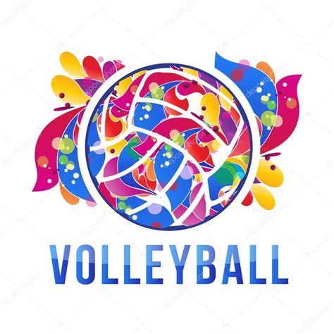 Vector Voleibol Logo Stock Vector Vector Gráfico Vectorial © Peliken