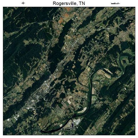 Aerial Photography Map of Rogersville, TN Tennessee