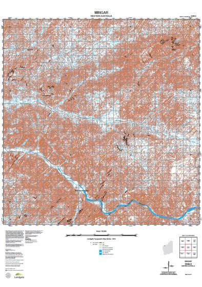 Buy 2255 3 Mingar Topographic Map By Landgate 2015 The Chart And Map Shop