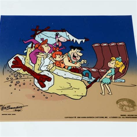 Flintstones Animation Cel Ebth