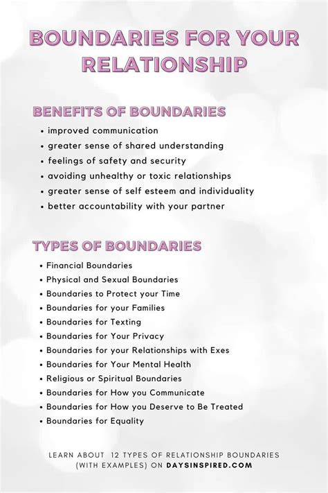 12 Boundaries To Set For A Healthy Relationship With Examples Days Inspired Artofit