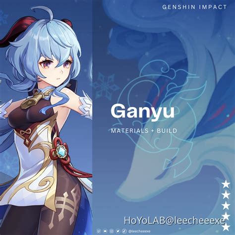 3 8 Genshin Impact Material And Build Guide Ganyu Genshin Impact