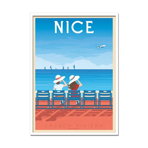 Affiche D Art Ville Nice Olahoop Travel Posters