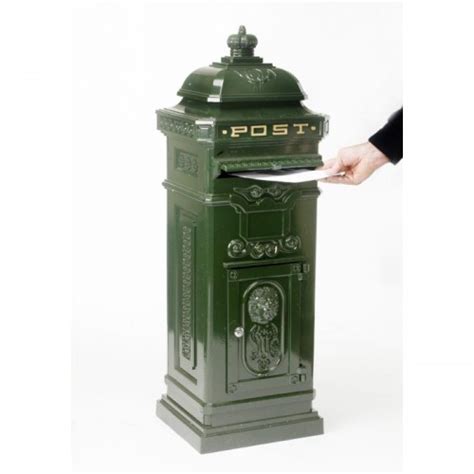 Pine Forest” Green Camden Free Standing Post Box Black Country