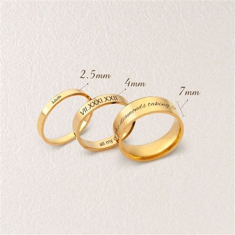 Custom Engraved Simple Promise Ring - Helloice Jewelry