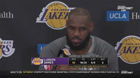 Lebron James Postgame Interview Los Angeles Lakers Blowout Washington