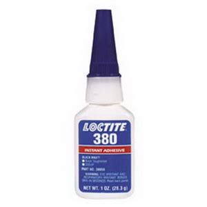 LOCTITE 380 INSTANT ADHESIVE Known As Black Max 380 Black Tough Ins