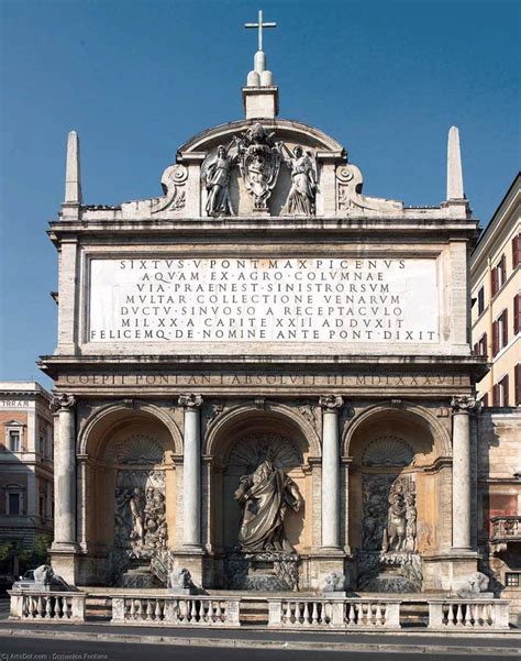 Oil Painting Replica Fontana Dell Acqua Felice Moses Fountain