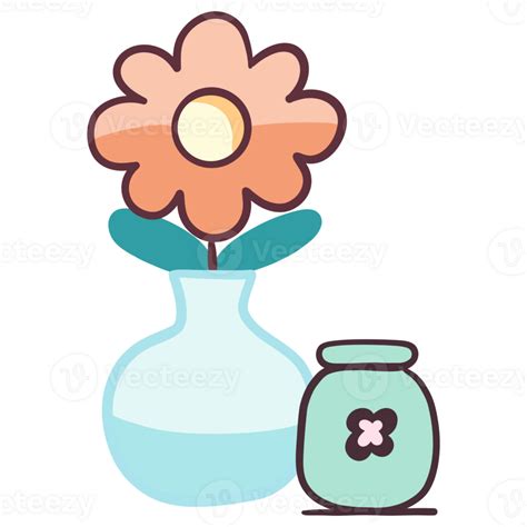 Flowers And Vases Minimalist Style 28796488 Png