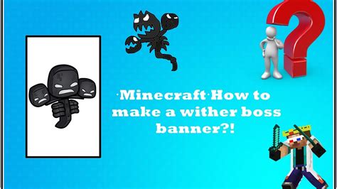 ·minecraft· How To Make A Wither Boss Banner Photo Tutorial Youtube