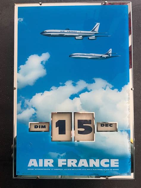 Calendrier Permanent Air France Cm Long Cm Larg Kaufen Auf Ricardo