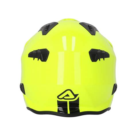 Casque de Moto Acerbis Jet ARIA Jaune 2 Trial Visière Interne Taille L