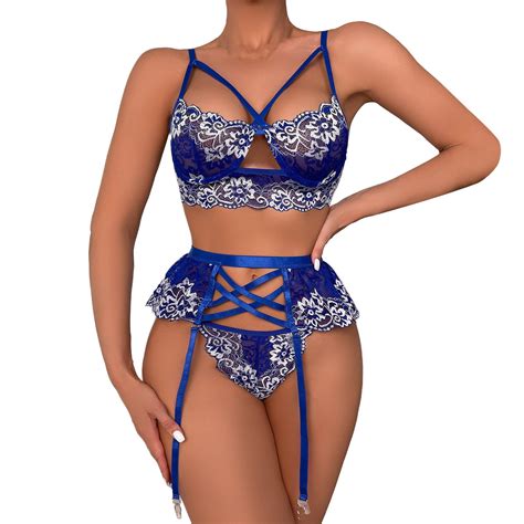 Ierhent Sexy Lingerie Set Lingerie For Women Lace Cutout Trim Bodysuit