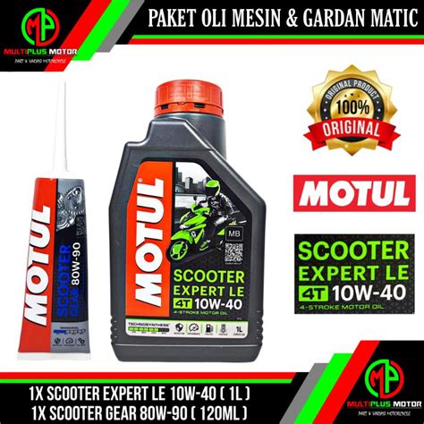 Jual Paket Oli Mesin Motor Matic Motul Scooter Expert Le W L