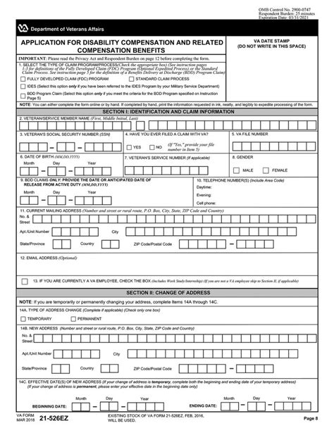 Va Disability Examination Worksheets