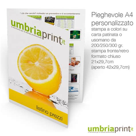 Stampa Pieghevoli Personalizzati A Online Tipografia Umbriaprint It