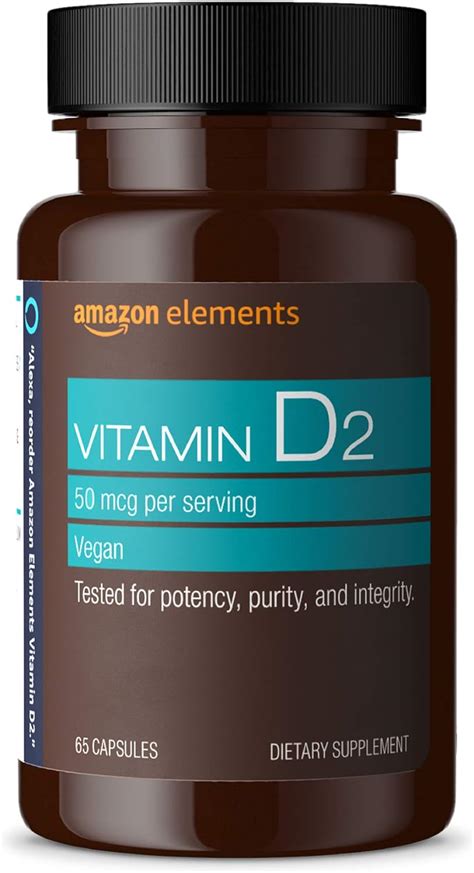 Amazon Amazon Elements Vitamin D Iu Vegan Capsules