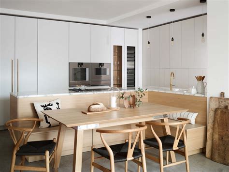 L Shaped Kitchen Dining Room