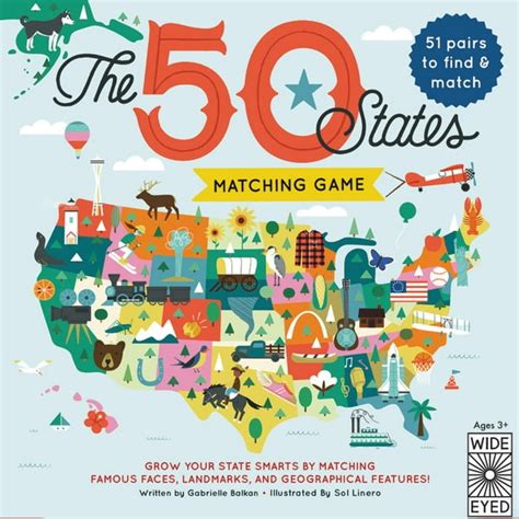 50 States: The 50 States Matching Game (Other) - Walmart.com - Walmart.com